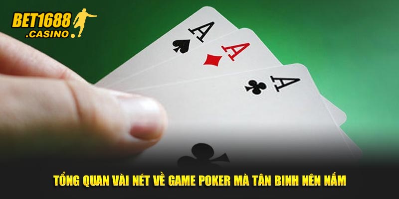 Tổng quan vài nét về game Poker mà tân binh nên nắm